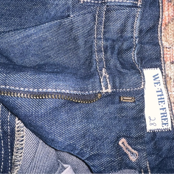 FREE PEOPLE EQUINOX DENIM TROUSER IN RITUAL/WIDE LEG/DEMIN/28 - Picture 5 of 8